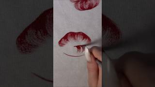 How to draw lips 💋 #trending #shirts #kiss #gift #drawing #viral