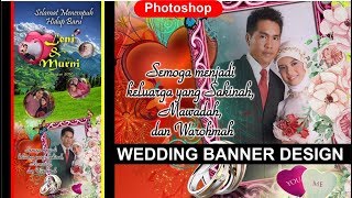Cara Desain Banner Wedding di Photoshop (Free PSD) - Tutorial Photoshop
