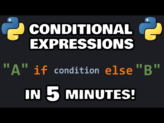 Learn Python CONDITIONAL EXPRESSIONS in 5 minutes! ❓ class=