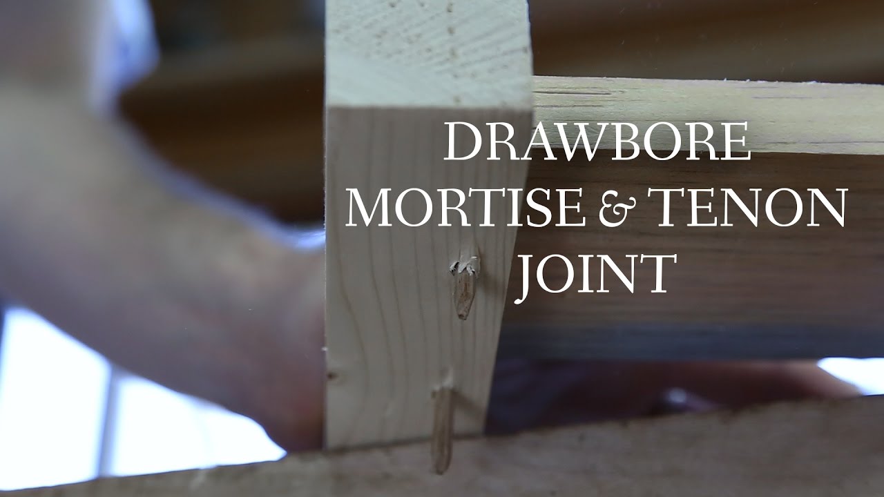 Drawboring a Mortise & Tenon Joint Hand Tool Apprenticeship