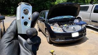 Expansion valve location in Buick LaCrosse 2012.