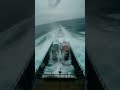 Security Cam: Rogue Wave Slams Container Ship #Shorts