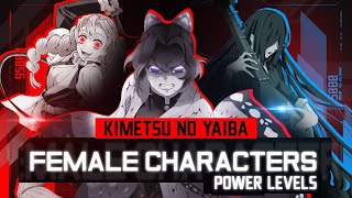 Female Characters - Kimetsu no Yaiba [POWER LEVELS] [60FPS] [SPOILERS]