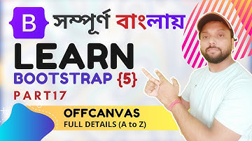 Bootstrap 5 Offcanvas Menu Component Tutorial for Beginners in Bangla- Part17