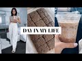 DAY IN MY LIFE | TRYING STARBUCKS DRINKS, BAKING BROWNIES + CLOTHING HAUL