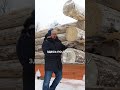 ДЕКОРАТИВНЫЙ ЭЛЕМЕНТ СРУБА #деревяннаябаня #баниизсруба #строительство #домизбруса #домизбсруба