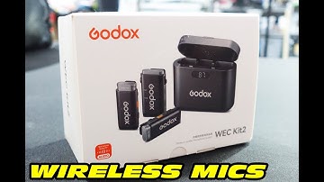 GODOX WEC kit2 review and test wireless mics / microphone with charging case