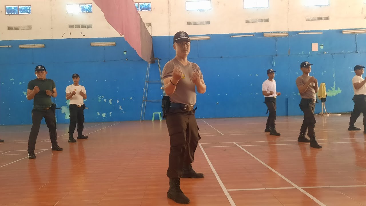 Gerakan Pukulan dan tendangan Beladiri Polri || #satpam #satpamjaya