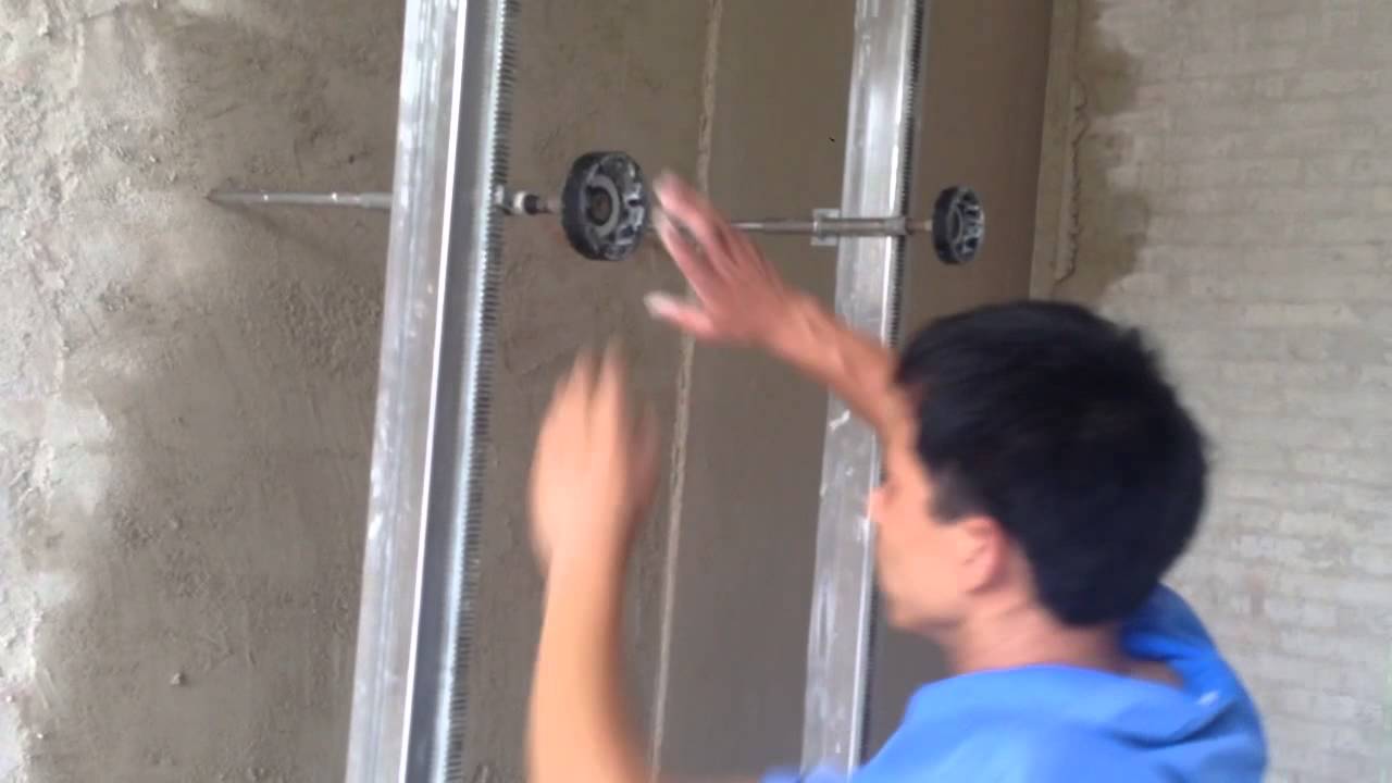 Wall plastering machine YouTube