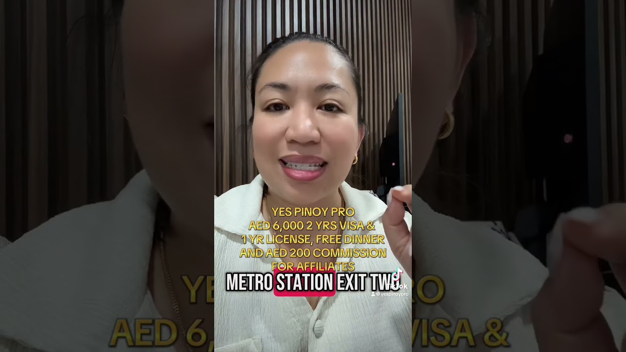 Yes Pinoy PRO DEAL!Get your 2-Year Visa + 1-Year License for just AED 6,000! 🎉