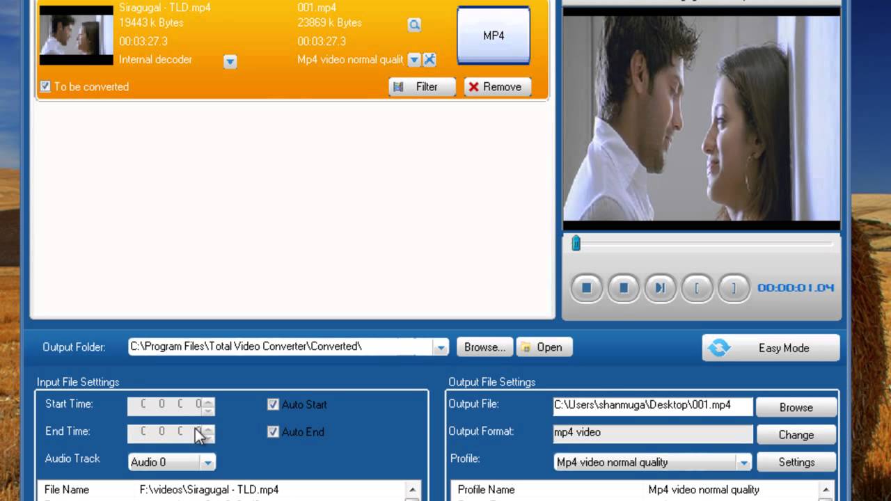 how to convert video files with total video converter