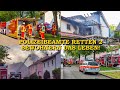 [Polizisten werden zu Lebensrettern] - Wohnhaus steht in Flammen - | Feuerwehren im Großeinsatz