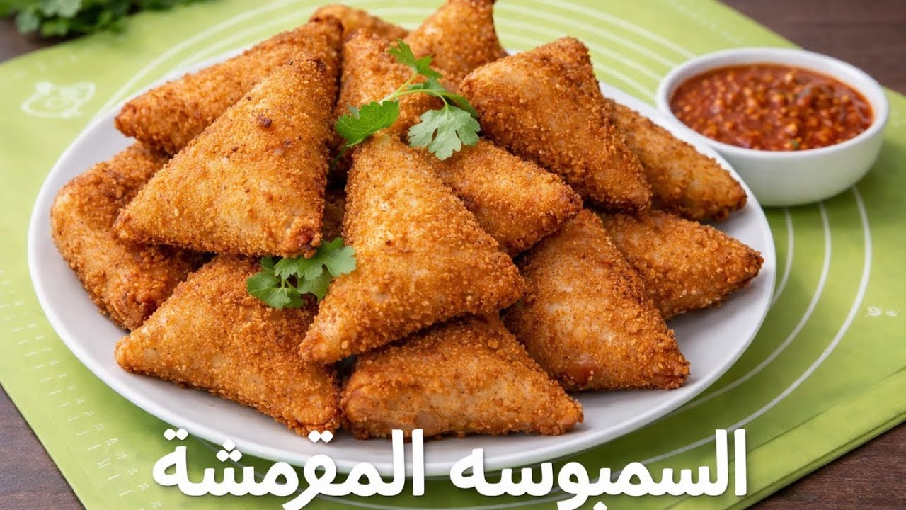 احلى سمبوسه رمضانيه مقرمشه واقتصاديه ويحشوه لذيذه 😍ومشبعه #السمبوسة #السمبوسك 