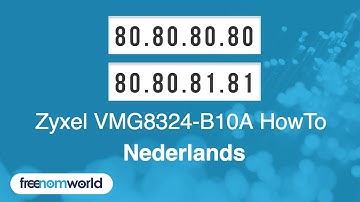 Freenom World Zyxel VMG8324-B10A HowTo (Nederlands)