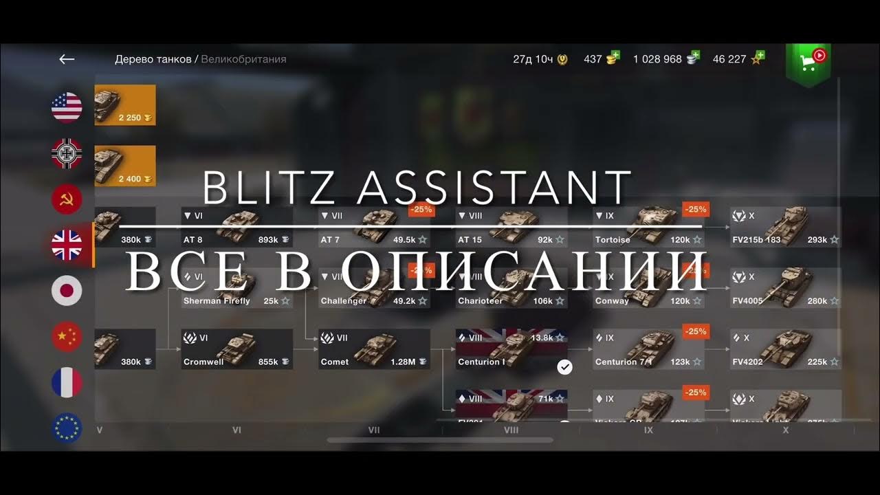 Wot assistant. Как в блитз продать танк.