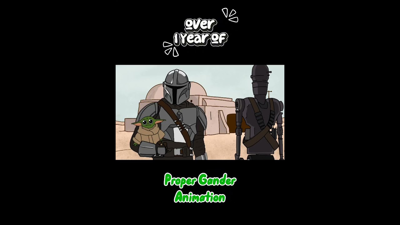 Over 1 year of @ProperGanderAniamation | #edit #viral #hugemilestone #trending #celebration