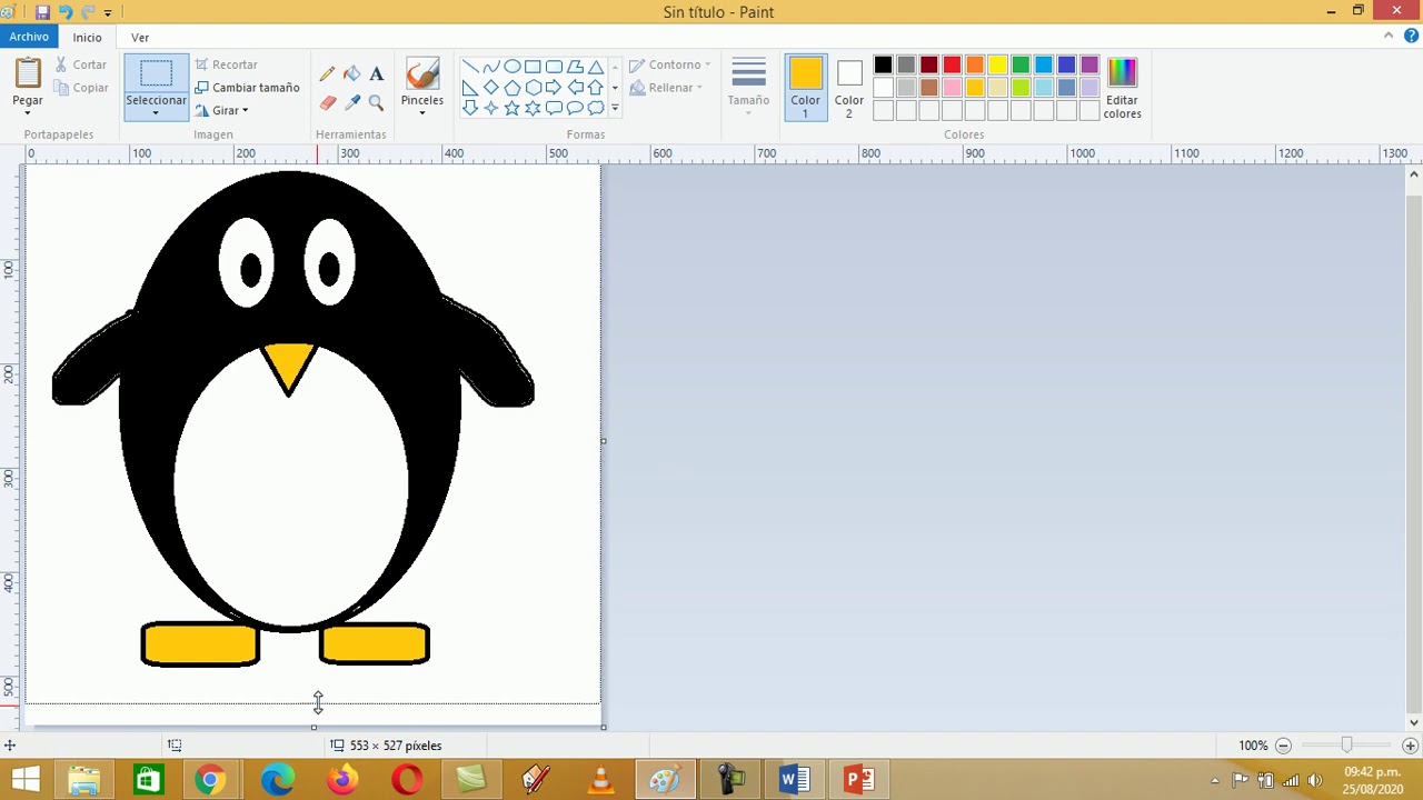 Guardar imagen de Paint YouTube