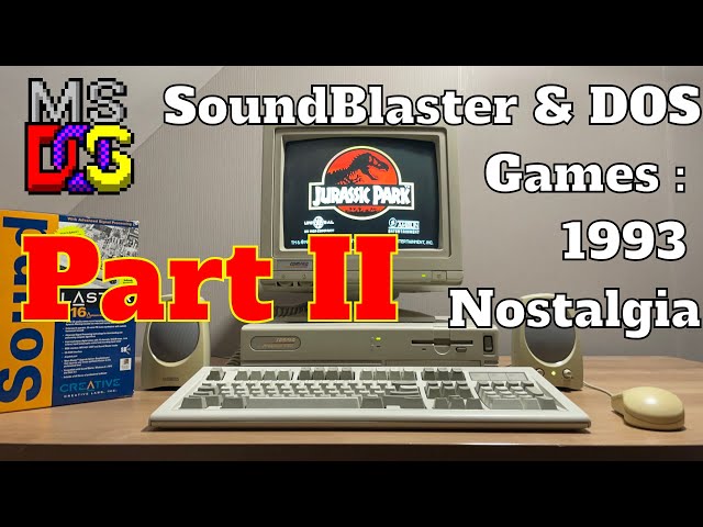 Part 2 of our 1993 MS-DOS / Soundblaster 16 nostalgia - YouTube