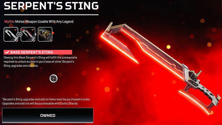 *NEW* SERPENT’S STING UNIVERSAL Heirloom - Space Hunt Event - Apex Legends