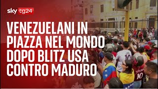 Venezuelani in piazza nel mondo dopo blitz Usa contro Maduro