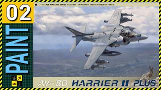 ⚙️ Je peint la maquette du Harrier II Plus au 1/48 de chez UMA