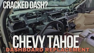 Chevy Tahoe Dashboard Replacement how to.  Cracked dash repair. DIY