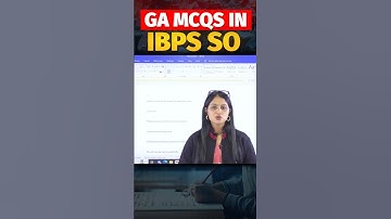 GA QUESTIONS IN IBPS SO