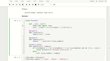 Persistencia y serialización en Python 3