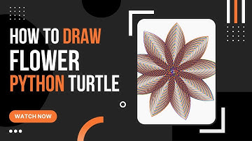 Drawing a Flower With Python!! (Turtle Module) #pythonturtlegraphics  #PythonTurtle #programming