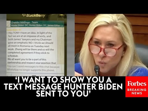 Star Witness Directly Refutes Key Hunter Biden Claim Under Questioning From Marjorie Taylor Greene