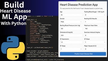 Build a Heart Disease Prediction App with Python & Streamlit | Machine Learning Project 2025 #ml 