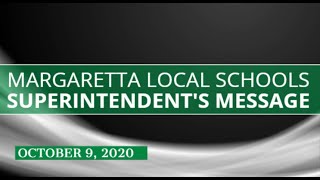 Superintendent Message 9/9/2020