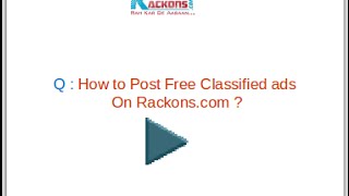 How to post free ads on Rackons.com and sell used products urgently in 2 - 3 days. screenshot 3