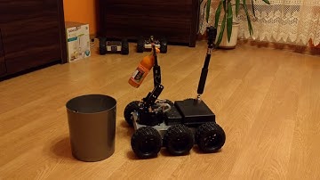6WD all terrain robot - the first tests of the manipulator