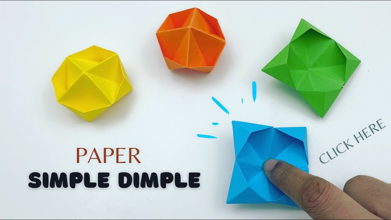 How to make DIY PAPER SIMPLE DIMPLE [fidget toy] For Kids