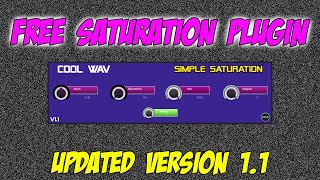 FREE Plugin | Cool WAV - Simple Saturation | v1.1 Update