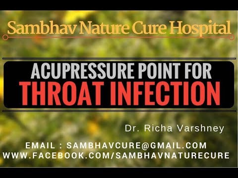 Treatment for Throat Infection, Sore Throat, Cough and Cold Acupressure Home Remedies in hindi