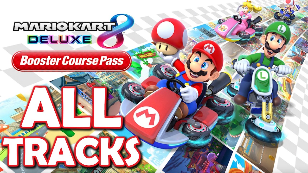 Mario Kart 8 Deluxe - ALL DLC TRACKS!! (Wave 1-6) [2-PLAYERS
