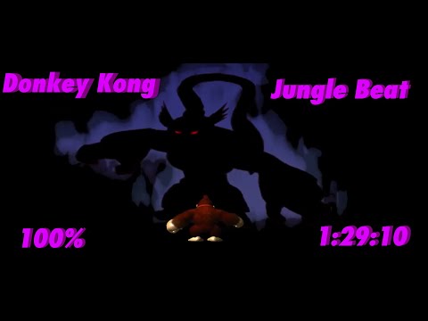 Donkey Kong Jungle Beat 100% Speedrun in 1:29:10 [WR]