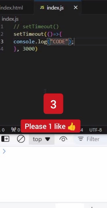 What is setTimeOut() in JS #shorts #shortvideo - YouTube image.