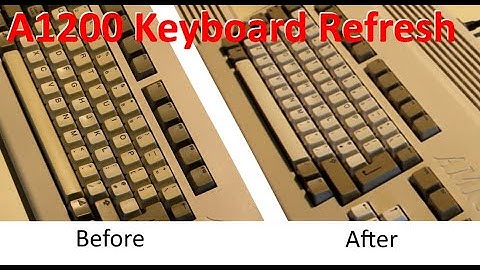 Amiga 1200 From eBay: Keyboard Cleaning and Retrobright