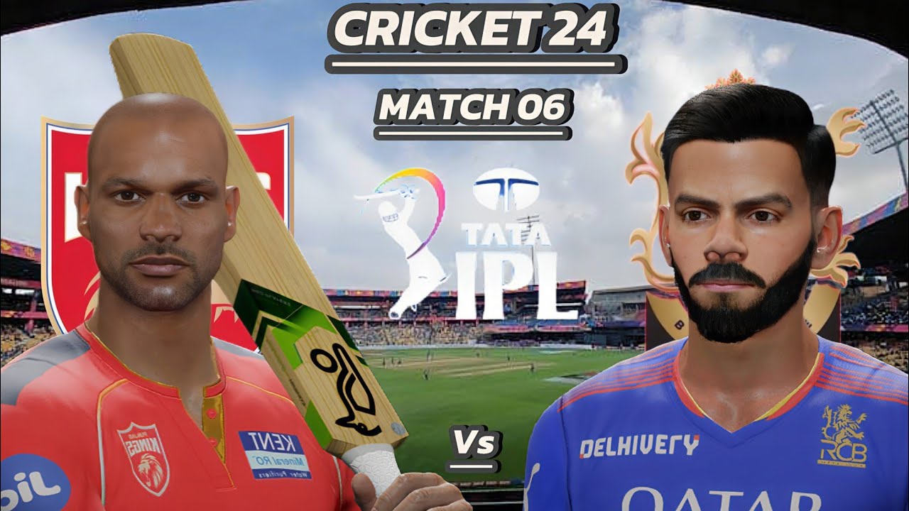 CRICKET 24 | IPL | MATCH 06 | PBKS Vs RCB | GAMEPLAY | HIGH SCORING |# ...