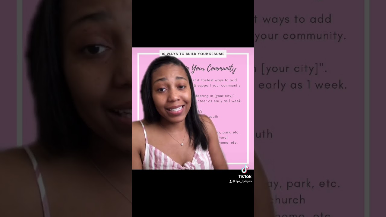 Build Your Resume - 1) Volunteer