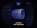 Cylinder Effect After Effect | Best text Tutorial After Effect  | Motion Graphics #motiongraphics