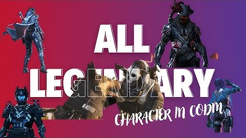 🔥 All LEGENDARY Characters in COD Mobile — Ultimate Flex Showcase! 💎👑