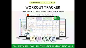Workout Plan Tracker Spreadsheet Tutorial  #workout #workoutplanner #fitnesstracker #fitnessjourney