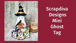 Scrapdiva Designs-Mini Ghost Tag