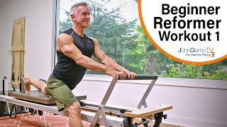 Beginner Pilates Reformer Workout 1 - 15 minutes screenshot 3