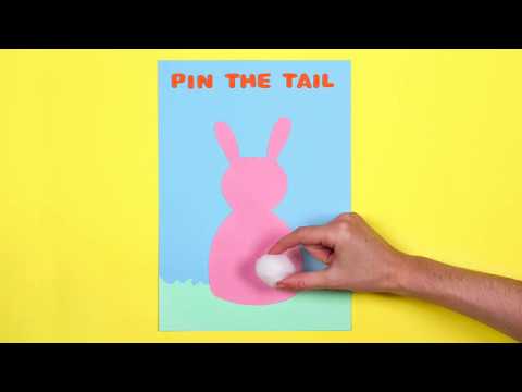 How to make a Pin the Tail on the Bunny Game | Easter Games | Easy Easter Crafts | Baker Ross
