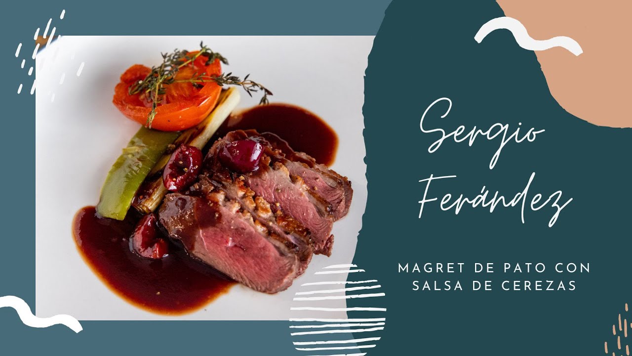 🍒 MAGRET de PATO con SALSA de CEREZA 🍒 receta de SERGIO FERNÁNDEZ en la tartera FUTURE